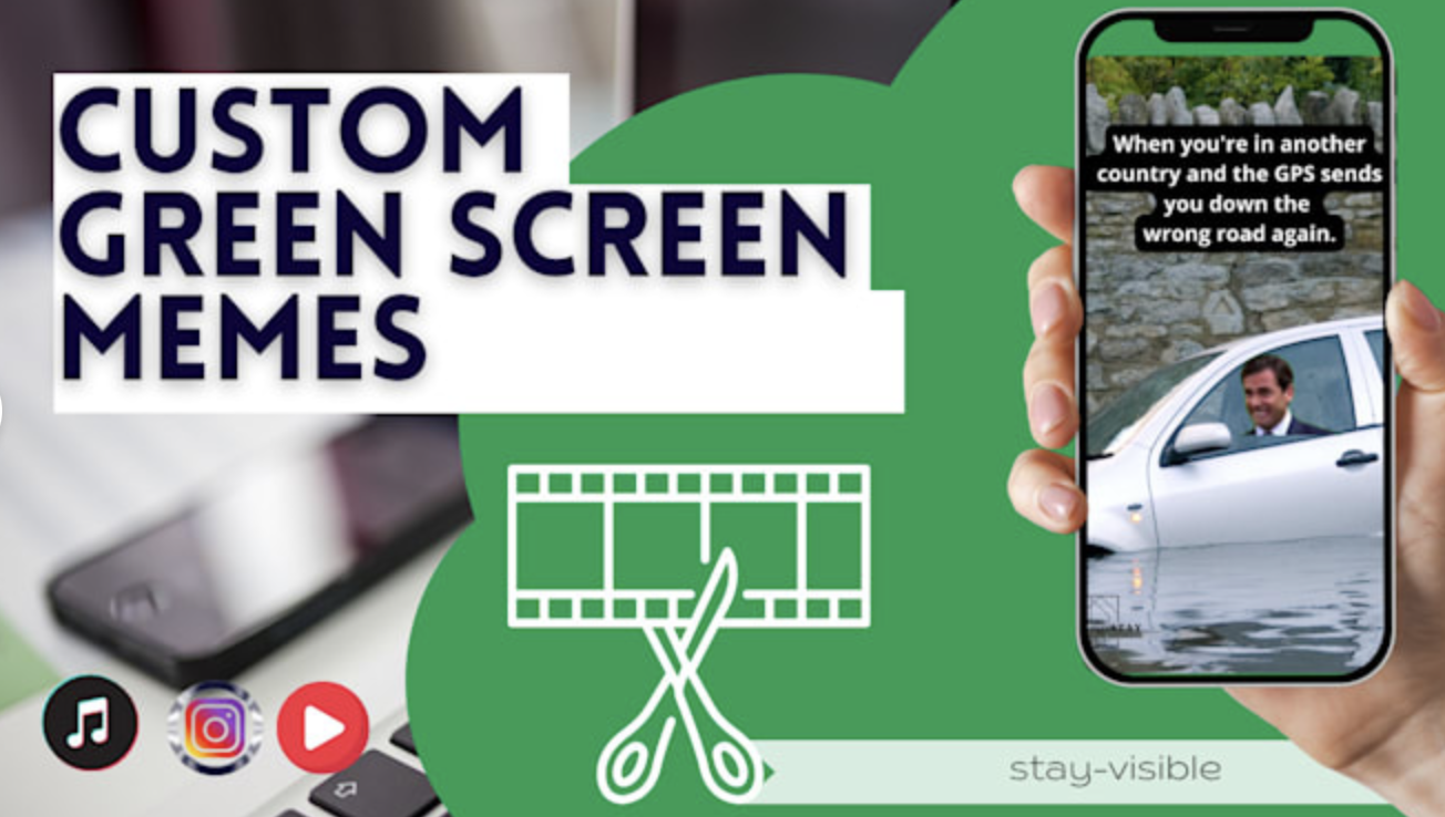 585I will create hilarious custom green screen memes for you